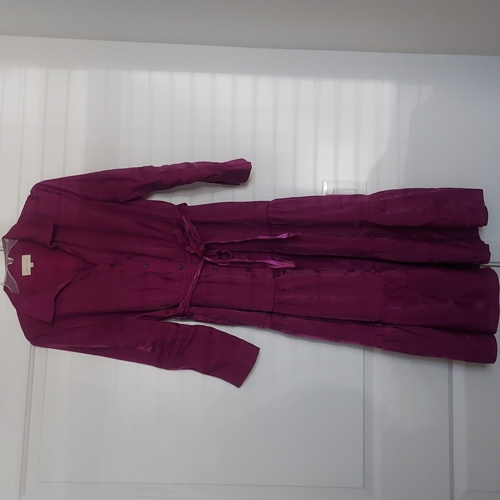 Melloday Purple Long Sleeve Midi Dress